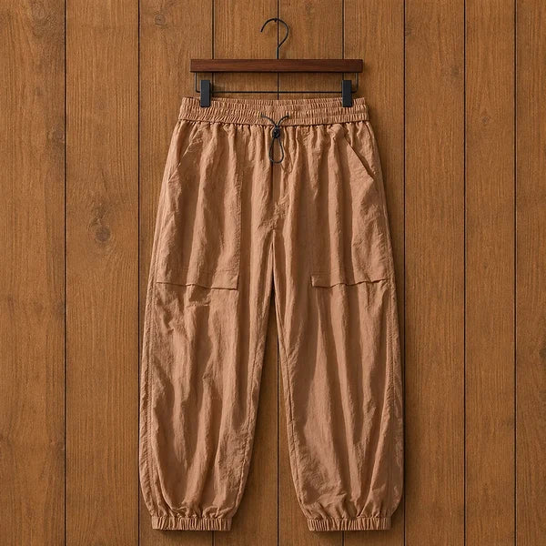 Men's Textured Drawstring Jogger Pants