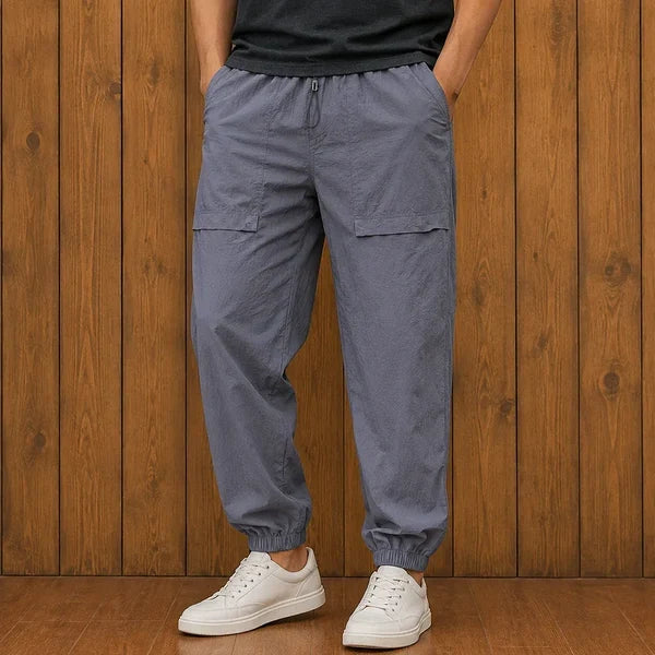 Men's Textured Drawstring Jogger Pants