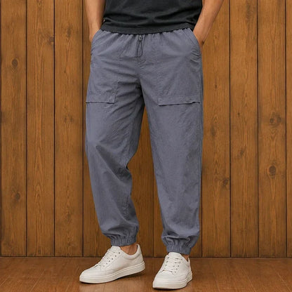 Men's Textured Drawstring Jogger Pants