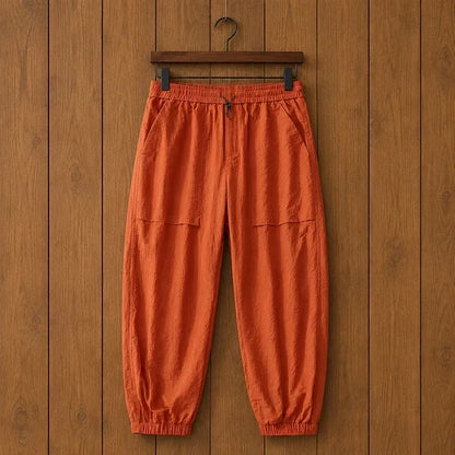 Men's Textured Drawstring Jogger Pants
