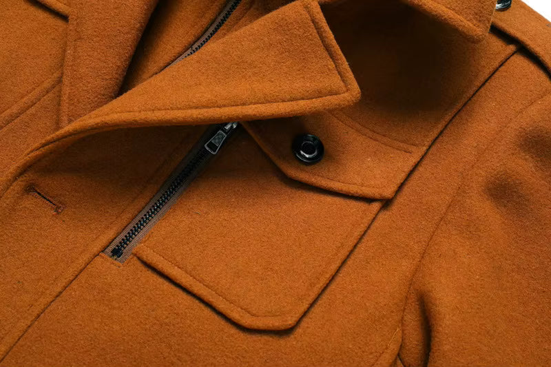Men's Button-Front Coat