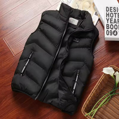 Men's Quilted Stand Collar Vest
