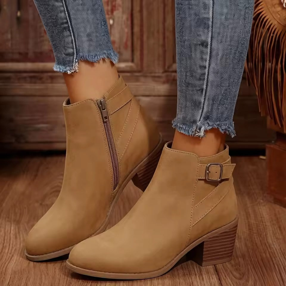 Women's Buckle Ankle Boots