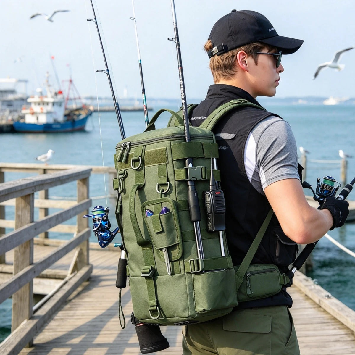 Men's Multi-Compartment Utility Backpack