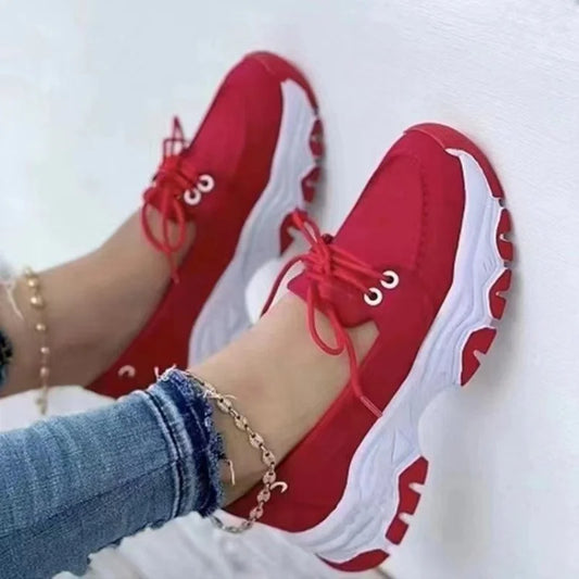 Women's Lace-Up Casual Sneakers