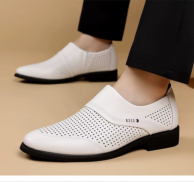 Men's Perforated Slip-On Dress Shoes