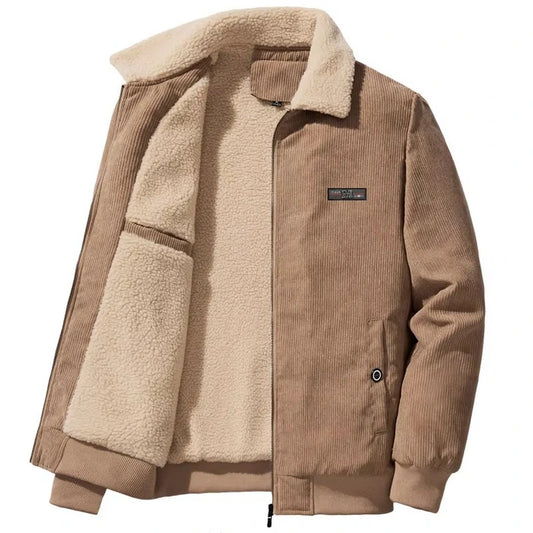 Men's Corduroy Sherpa-Lined Jacket