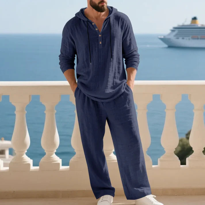 Men's Hooded Two-Piece Casual Set