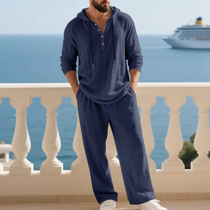 Men's Hooded Two-Piece Casual Set