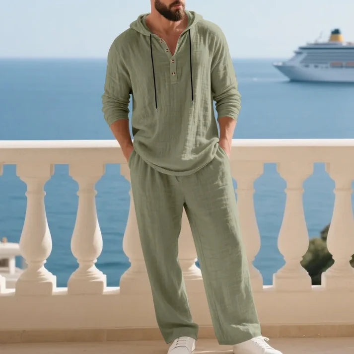 Men's Hooded Two-Piece Casual Set