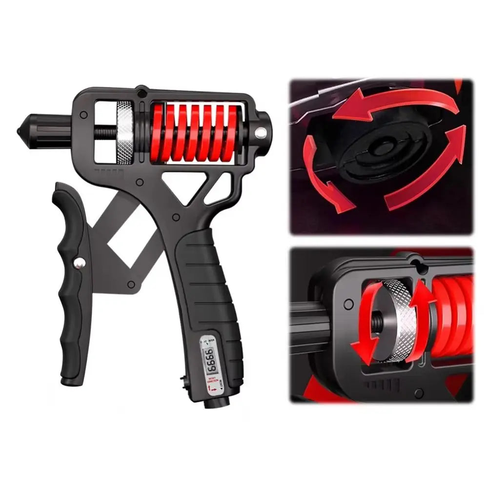 Adjustable Hand Grip Strengthener with Digital Counter