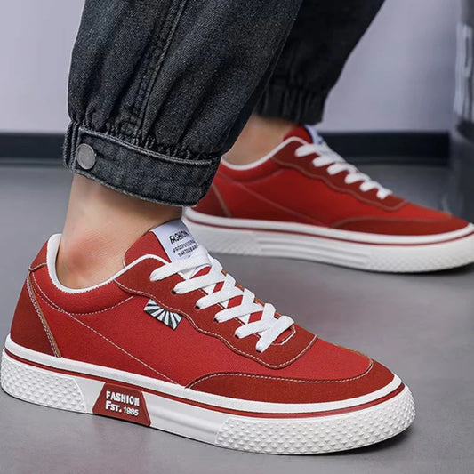 Men's Canvas Lace-Up Sneakers