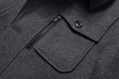 Men's Button-Front Coat