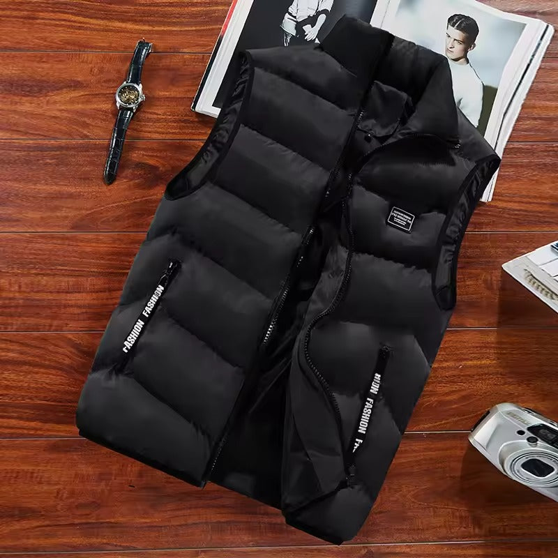 Men's Quilted Stand Collar Vest