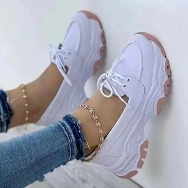 Women's Lace-Up Casual Sneakers