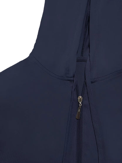 Women's Striped Zip-Up Hoodie and Pants Set