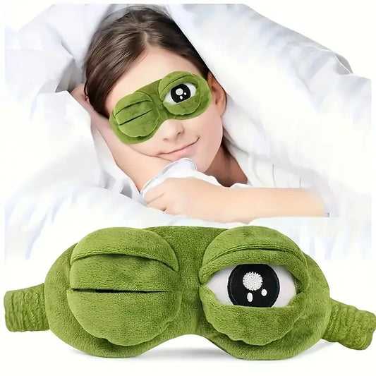 3D Frog Blackout Sleep Mask