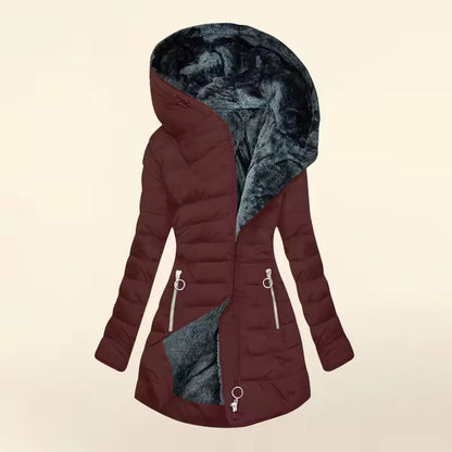 Women's Hooded Quilted Puffer Coat