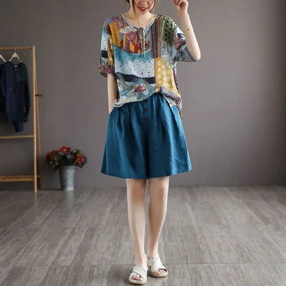 Women’s Relaxed Knee-Length Shorts