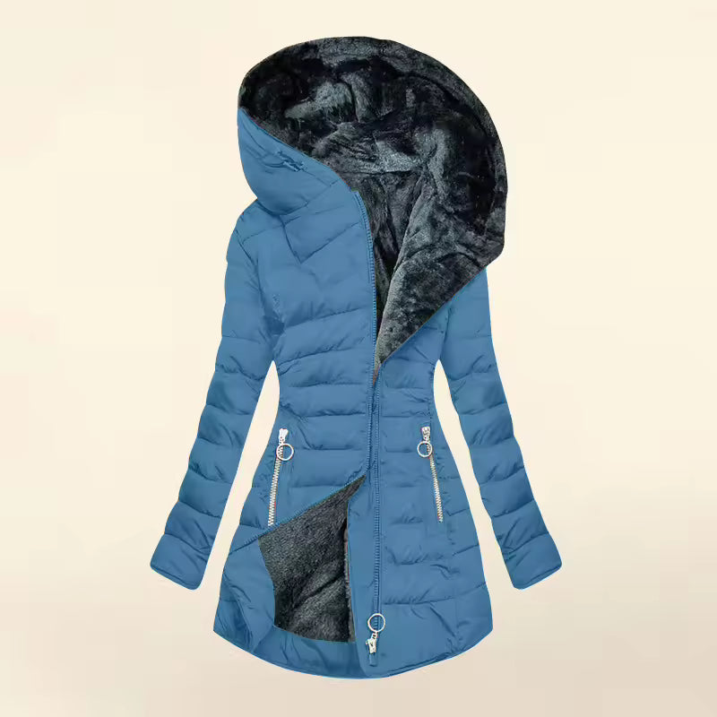 Women's Hooded Quilted Puffer Coat