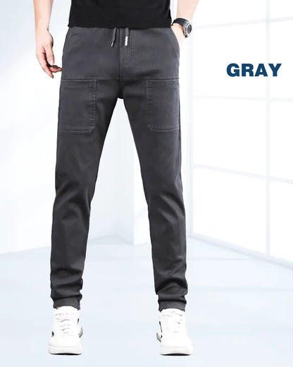 Men's Drawstring Multi-Pocket Cargo Pants