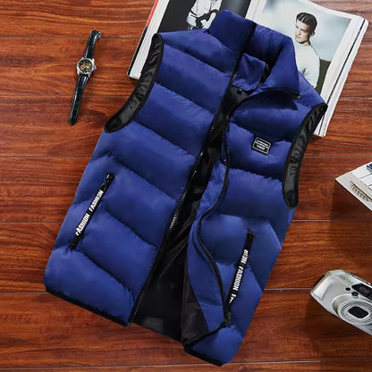 Men's Quilted Stand Collar Vest