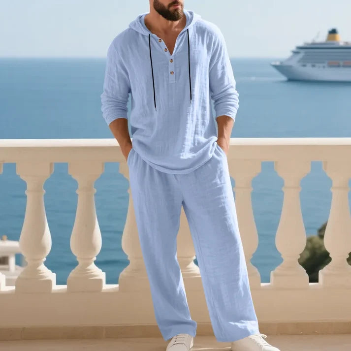 Men's Hooded Two-Piece Casual Set