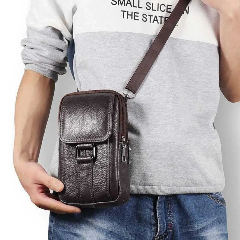 Leather-Look Crossbody Bag