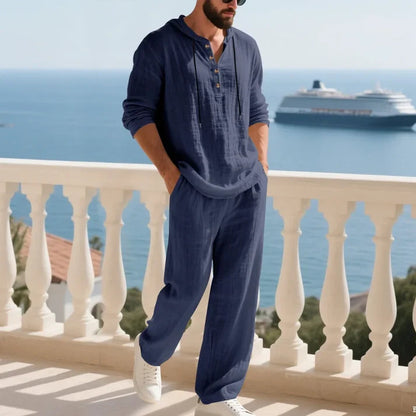 Men's Hooded Two-Piece Casual Set