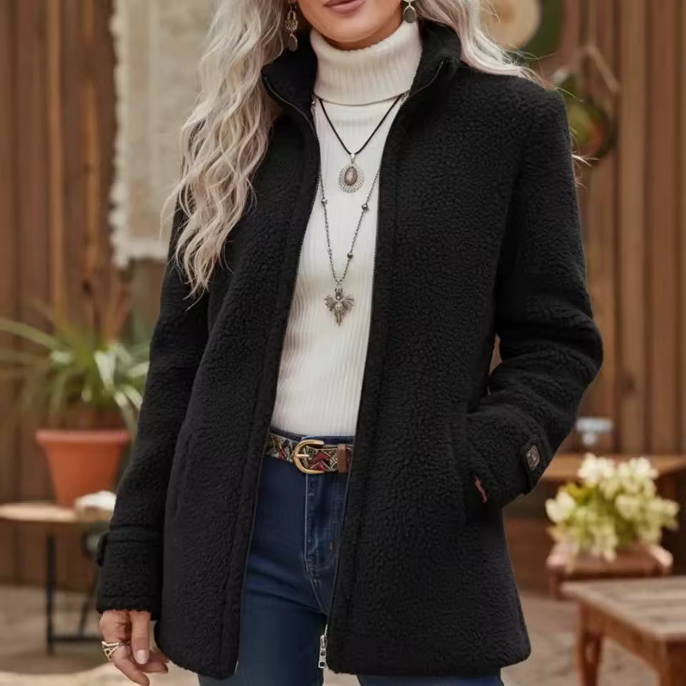 Women's Full-Zip Stand-Collar Jacket