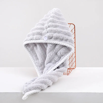 Ultra-Absorbent Plush Hair Drying Towel Wrap