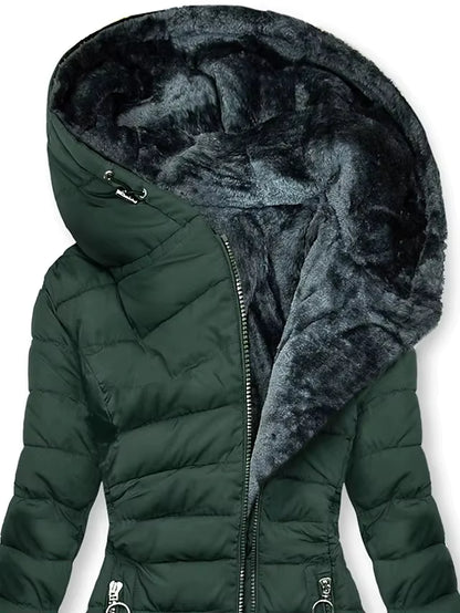 Women's Hooded Quilted Puffer Coat