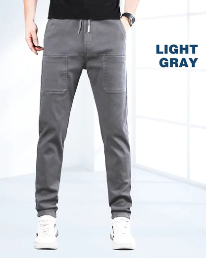Men's Drawstring Multi-Pocket Cargo Pants