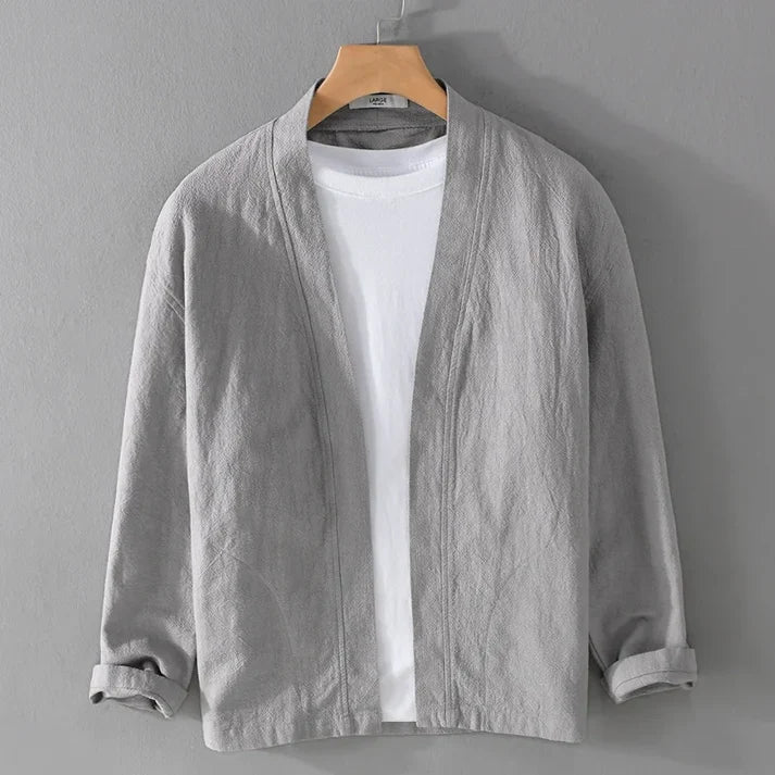 Men’s Relaxed Open-Front Kimono Jacket