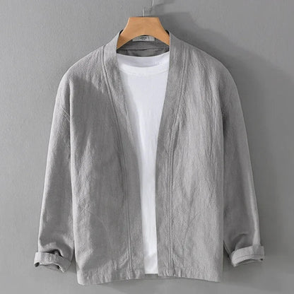 Men’s Relaxed Open-Front Kimono Jacket