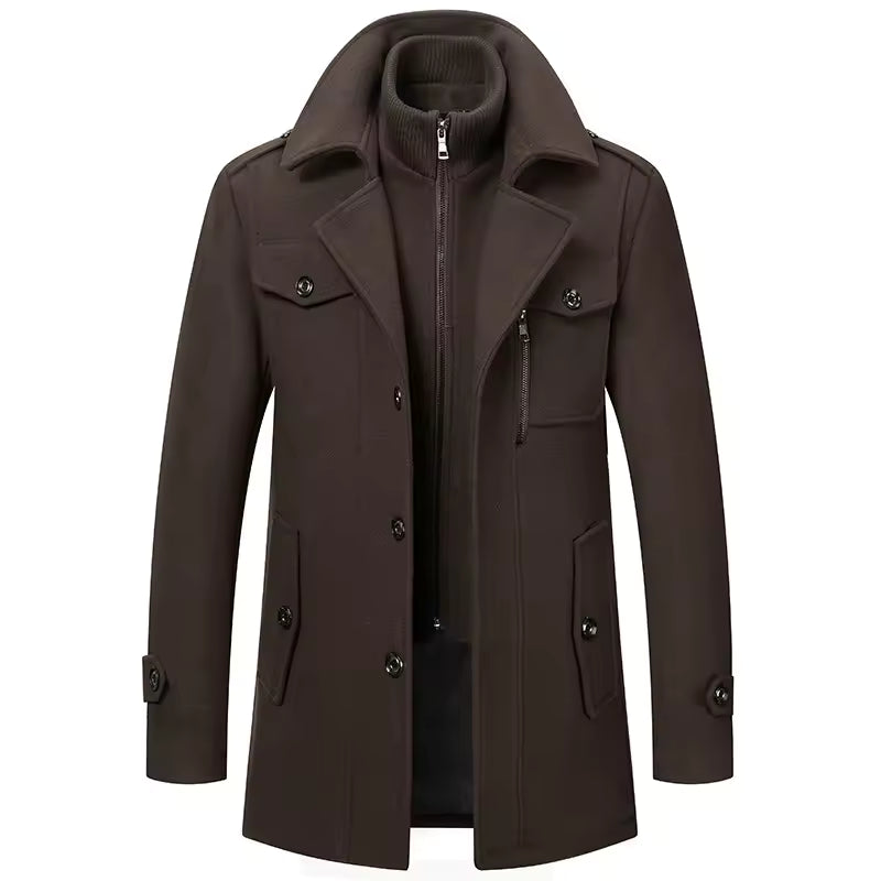Men's Button-Front Coat