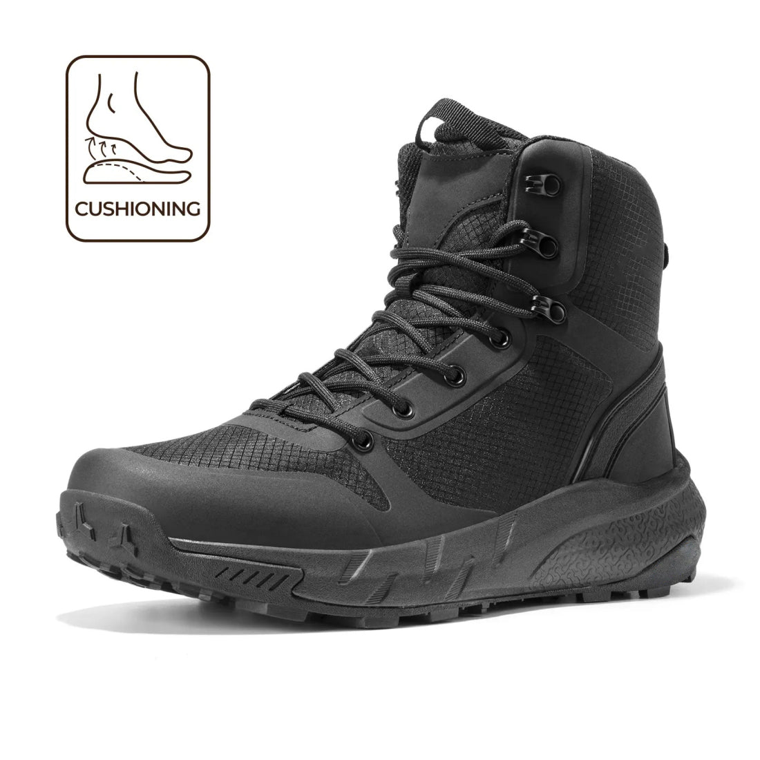 Men's Round-Toe Lace-Up Boots