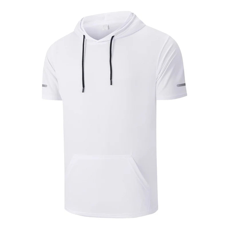 Men's Short Sleeve Hooded T-Shirt