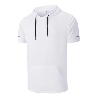 Men's Short Sleeve Hooded T-Shirt