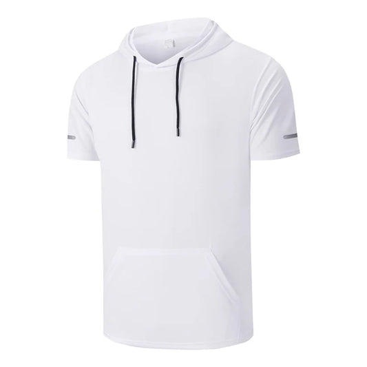 Men's Short Sleeve Hooded T-Shirt
