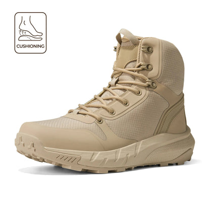 Men's Round-Toe Lace-Up Boots