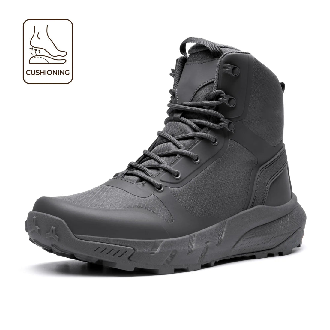 Men's Round-Toe Lace-Up Boots