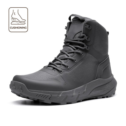 Men's Round-Toe Lace-Up Boots