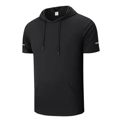 Men's Short Sleeve Hooded T-Shirt