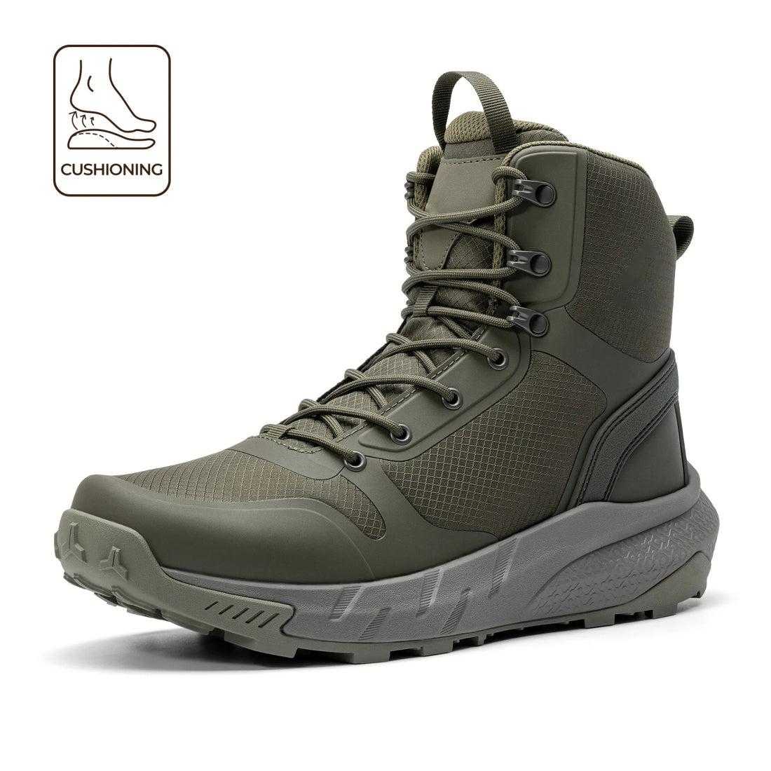 Men's Round-Toe Lace-Up Boots
