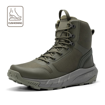 Men's Round-Toe Lace-Up Boots