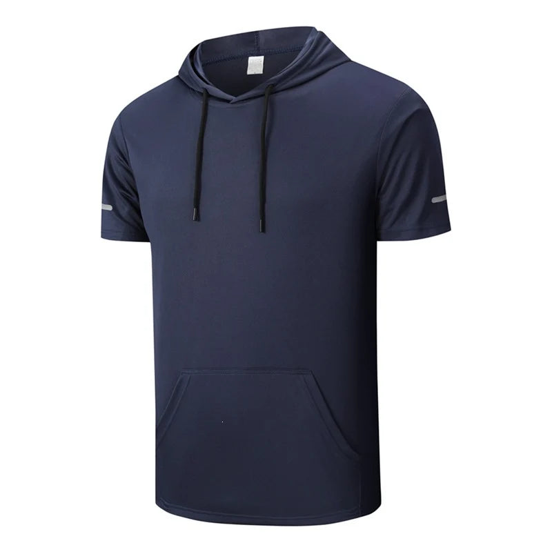 Men's Short Sleeve Hooded T-Shirt
