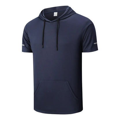Men's Short Sleeve Hooded T-Shirt