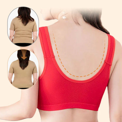 Women's Front Closure Lace Trim Bra