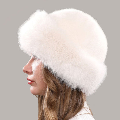 Women's Fluffy Round Hat